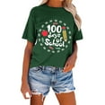 thumbnail image 4 of Blusa de Manga Corta Cuello Redondo Impreso Señoras Casual Top, Blusa Ligera de Poliéster para el Trabajo, la Fiesta Y Toda la Temporada de Uso Diario, 4 of 4