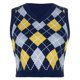thumbnail image 1 of Gibobby Suéter casual mujer, Chaleco de suéter para mujer, cuello en V, sin mangas, chaleco de punto trenzado, sin mangas(Amarillo,M), 1 of 2
