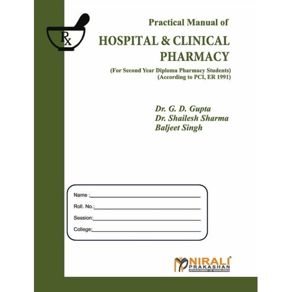 Hospital and Clinical Pharmacy, (Paperback)