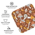 thumbnail image 4 of Disketp Floral Hippie Mushrooms Funny Coasters,6 Pcs Leather Coasters With Holder, Perfect Housewarming Hostess Gifts,Protect Furniture From Water Marks Scratch And Damage, 4 of 9