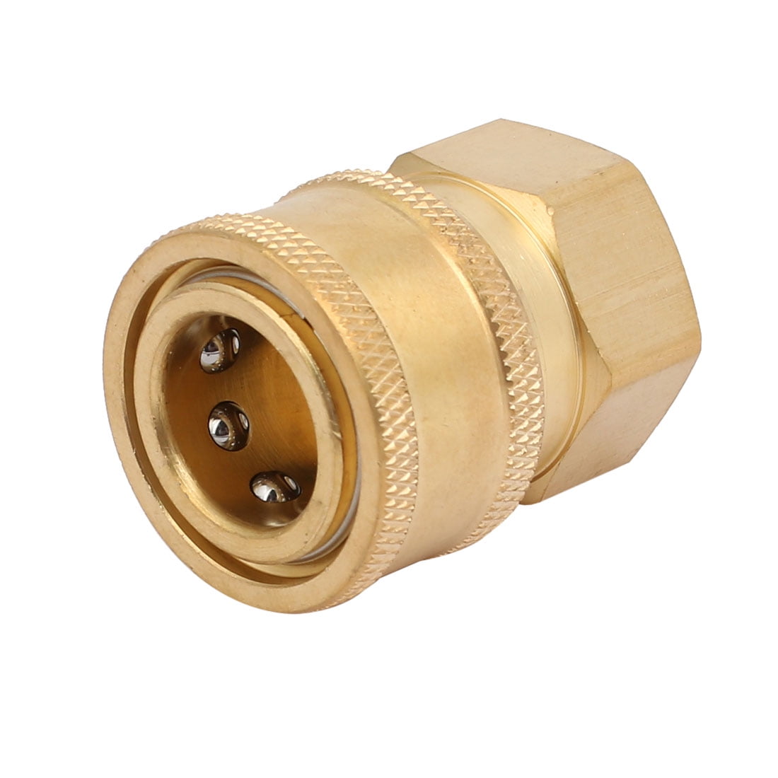 Unique Bargains Pressure Washer Fittings Brass 15mm Hole to 3/8BSP
