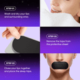thumbnail image 3 of (2 pack) Adellina Mouth Tape for Sleeping, Gentle Adhesive Strips, Small Size, Black, 30 Count, 3 of 5