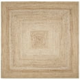 thumbnail image 4 of SAFAVIEH Natural Fiber Leo Geometric Braided Jute Area Rug, Natural/Ivory, 8' x 10', 4 of 9