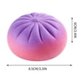 thumbnail image 3 of Mystery Dumpling Squishy Large with Steamer, Squishy Dumpling Toy with Cute Expressions, Silicone Bun Sensory Fidget Toys for Kids & Adults, Hand Pinching Decompression Toys, 3 of 7