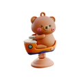 thumbnail image 2 of Salpicadero de coche, muñeca que sacude el resorte, accesorios de Interior de coche, figurita de Animal, juguete de adorno para salpicadero de coche, Oso Gloria estatuilla del tablero, 2 of 9