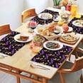 thumbnail image 2 of Halloween Bat Moon Eye Pattern Summer Placemats Table Placemats Set Of 4-Linen Kitchen Washable Placemats Table Mats 11.8"x17.7" Non-Slip Heat Resistant, 2 of 6