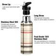 thumbnail image 3 of Yayeee 20oz Insulated Water Bottle Double Wall Stainless Steel with Flip Straw Lid, Black Tartan, 3 of 7