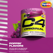 C4 Original Pre-Workout Powder, Grape Popsicle Flavor, 30 Servings