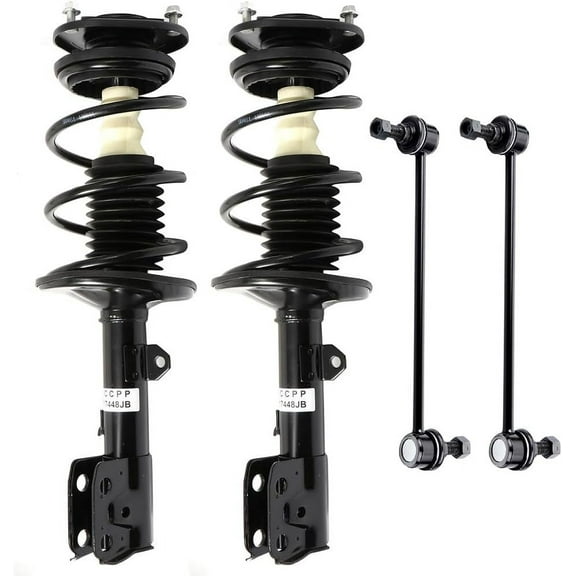 SCITOO Strut Shock for 2009-2013 for Toyota Corolla 2011-2013 for Toyota Matrix Front Complete Struts Assembly Stabilizer Bar Link - 4pcs