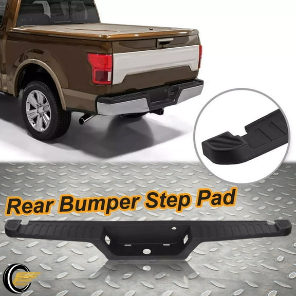 Rear Bumper Top Step Pad Cover Fit For F-150 Ford 2015-2020 w/o Trailer Tow