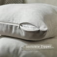 thumbnail image 2 of 3S Brother's Solid Color Cushion Cover Velvet Look Home Décor Throw Pillow Case with Invisible Zipper Set of 2 Pieces for Chair Couch Bedroom & Livingroom Décor Pillowcase - Light Stone 26"x26" Each, 2 of 9