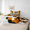 thumbnail image 4 of Erosebridal Geometric Sqare Bedding Sets Twin Size,Abstract Artwork Comforter Sets with Sheets,Rectangle Decor,Reversible,Lightweight,7-Piece, 4 of 5
