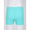 thumbnail image 4 of iixpin Kids Boys Girls Swim Shorts Solid High Waisted Quick-Dry Sports Undershorts Summer Hot Bottoms Light Green 10, 4 of 7