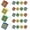 24 PCS, variant on 24 Mini Tic Tac Toe Games - Party Favors for Kids 8 to 12 and Up - 2-Inch Travel Size Tic-Tac-Toe Keychain Game for Boys & Girls - Goody Bag Stuffers Classroom Prizes Birthday Gifts