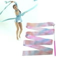 thumbnail image 4 of Tnobhg 2Pcs Gymnastics Ribbons with Wand Strong Sparkling Soft Smooth Long Ribbon Training 2/4m Artistic Dancing Twirling Stick Streamers Children Toy, 4 of 8