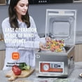 thumbnail image 4 of Chamber Vacuum Sealer, DZ-260A 6.5 m³/h Pump Rate, Excellent Sealing Effect with Automatic Control, 110V Kitchen Packaging Machine for Fresh Meats, Fruit Saver, Home, Commercial Using, 4 of 11