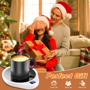 MQ White Beverage Warmers - 3 Temperature Settings, Auto Shut-off