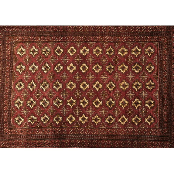 Ahgly Company Indoor Rectangle Persian Brown Traditional Area Rugs, 4' x 6'
