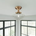 thumbnail image 3 of Design House Schoolhouse 9" Semi-Flush Mount Ceiling Light, Satin Gold, 3 of 23