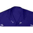 thumbnail image 4 of HAPPY BAY Men's Beach Summer Button Down Short Sleeve Untucked Solid Shirt With Pocket Oxford Casual Shirts for Men 5XL Mary Blue_W848, 4 of 7