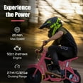 thumbnail image 5 of 50cc 2-Stroke Kids Dirt Bike, Gas Powered with Pull Start, No Oil Mixing (Oil-Injection), Rear Disc Brake, Up to 20 MPH, 165 lb Capacity, for Teens 13+, 5 of 6