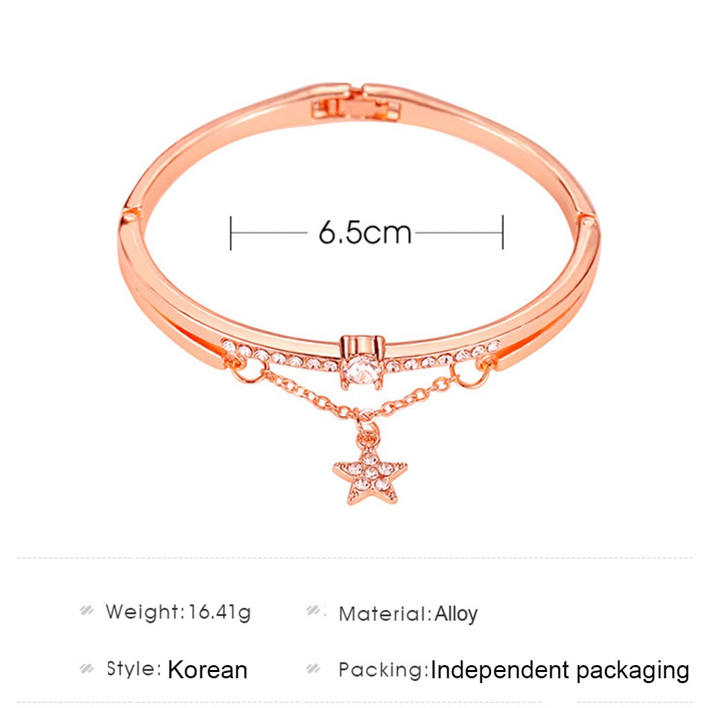 a String of Five-Pointed Star Models Wedding Party Rose Gold Foot Chain Anklet Ankle Bracelet Jewelry Women Girls Bow Simple Fashion Spring Summer Students 
