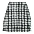 thumbnail image 2 of Idoravan Women's Basic Versatile Skirt Clearance Womens Versatile Woolen High Waist Skirt Retro Plaid Skirt A-line Short Skirt, 2 of 7