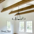 thumbnail image 6 of 8"W x 4"H x 8'L 3-Sided (U-beam) Sandblasted Endurathane Faux Wood Ceiling Beam, Natural Golden Oak, 6 of 21