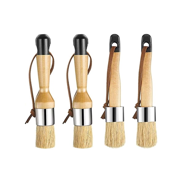 De Pinceles Para Pintar, Pinceles Para Muebles De Madera, Pinceles Para Muebles De Madera, Pinceles Para Pintura Al Óleo Eficientes, Pinceles Para Pintar Paredes Gruesas 4 Uds Sweethay EL010078-00