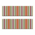 thumbnail image 2 of Bohemian Stripe Bench Cushion Set of 2, Folk Tribal Style Vivid Grandiose Lines Stripes and Patterns Drops Waves, Standard Size Foam Pad and Decorative Cover, Multicolor, by Ambesonne, 2 of 4