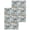 White Light Blue, variant on Blue Pink Spring Floral Kitchen Dish Towels for Drying Dishes Set of 2, Vintage Summer Botanical Waffle Weave Microfiber Hand Tea Bathroom Towels Quick Dry & Absorbent Towel 15.7x23.6