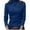 Blue, variant on EDFBUYKRS Plus Size Blouses for Women V Neck Curved Hems Tunic Tops Casual Long Sleeve Botton Fall Shirts S