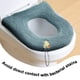 thumbnail image 4 of Cojín suave más grueso para asiento de inodoro con lazo para colgar, almohadilla acolchada más cálida, 4 of 5