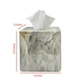 thumbnail image 6 of nu steel Stone Hedge Resin Decorative Square Tissue Box Cover Holder for Bathroom Vanity Countertops, 6 of 6