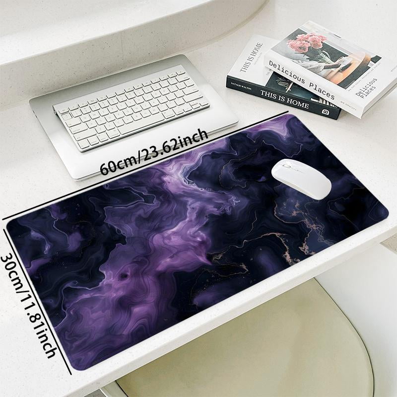 HELLOYOUNG Marble Gaming Mouse Pad, Waterproof Smooth Surface, Non-Slip Rubber Base with Anti-Fraying Stitched Edge, Large Desk Mat for Computer, Home Office PC Laptop Accessories