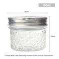 thumbnail image 3 of 100ml Transparent Glass Jars Kitchen DIY Small Food Storage Bottle with Airtight Lids for Preserving Jam/Honey/Yogurt/Juice/Candy, 3 of 9
