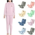 thumbnail image 3 of ZACPNCV Thermal Underwear for Kids Toddler Winter Base Layer Long Johns Sets for Girls Boys Navy 10-12 Years, 3 of 3
