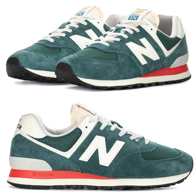 New NEW BALANCE 574 Athletic Sneaker Running shoes Mens green all sizes