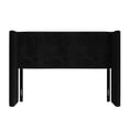 thumbnail image 3 of Home Design Lenox Twin Upholstered Wingback Headboard, Soft Corduroy, Black, Easy to Assemble, 3 of 8