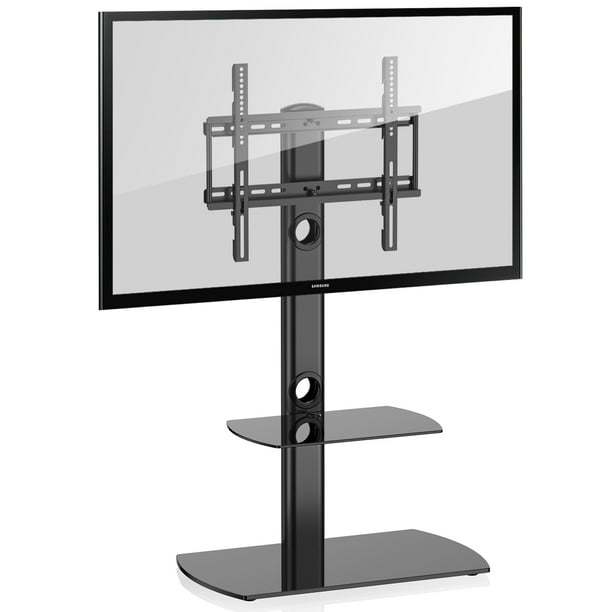 Fitueyes Universal Floor Tv Stand With Swivel Mount Height Adjustable
