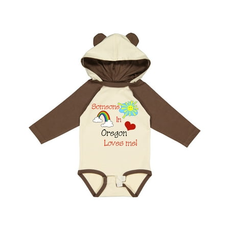 

Inktastic Someone in Oregon Loves Me! Gift Baby Boy or Baby Girl Long Sleeve Bodysuit