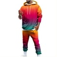 thumbnail image 2 of Sweatsuits for Men 2 Piece Hoodie,Men's Jogging Tracksuit Set Fashion Graphic Casual Athletic Long Sleeve Warm Outfit Pullover Sweat Suit,S-2XL, 2 of 5