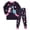 A143-Black, variant on Hessimy Toddler Boys Girls Spring Summer 2Pcs Long Sleeve Sweatshirt Elastic Waist Pants Sweatsuit, Pullover Casual Set(Light Purple,6-7 Years)