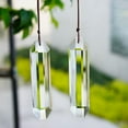 thumbnail image 6 of Set 2 Crystal Suncatchers, 120mm Large Prism Sun Catchers Windows Hanging Ornaments Rainbow Maker Pendant Indoor Outdoor Garden Decor,Clear, 6 of 14