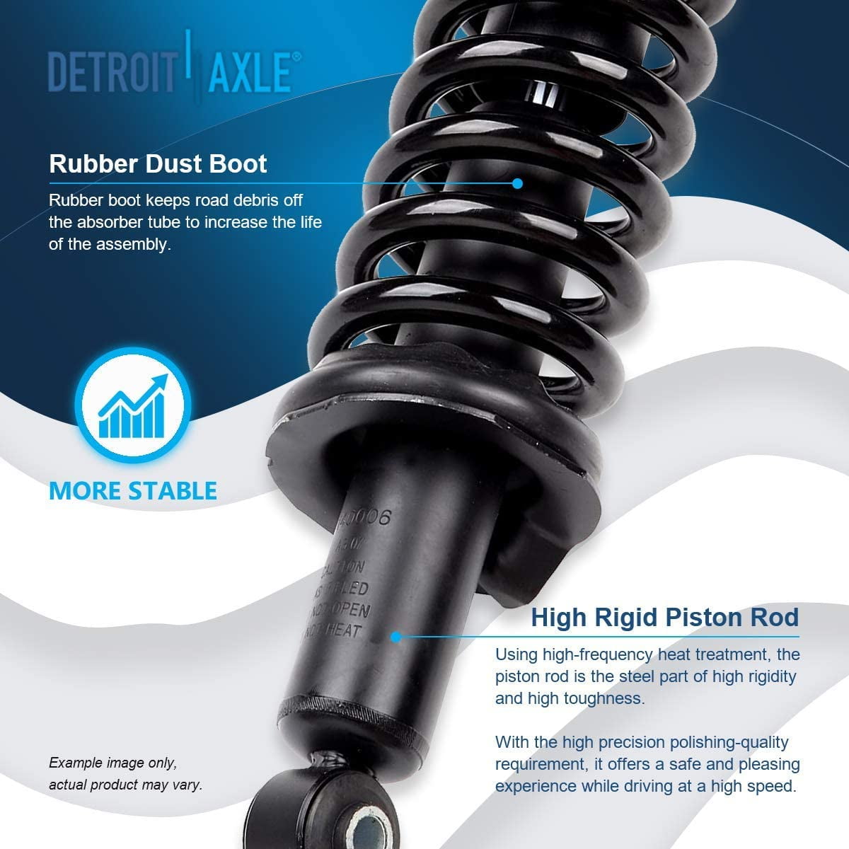 Detroit Axle - 8pc Struts Shocks kit for 2005-2012 Nissan Pathfinder Complete 2 Front Struts w/Coil Spring 2 Rear Shock Absorbers 4 Sway Bars 2006 2007 2008 2009 2010 2011 Replacement