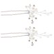 thumbnail image 1 of 2 horquillas de perlas y cristales para el pelo, elegantes accesorios para el pelo de novia, pinzas vintage en forma de U, piezas de pelo con brillantes diamantes de imitación para recogidos de novia, 1 of 8