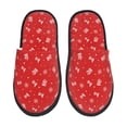 thumbnail image 1 of Fotbe Christmas Pantuflas Peludas para Mujer con Estampado, Zapatillas de Peluche, Zapatos de Invierno para Casa, Uso Interior y Exterior-Large, 1 of 8