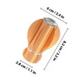 thumbnail image 2 of RUNROTOO 2 Pcs Curtain Rod End Aluminum Alloy Decorative Finials for Stylish Home Decoration, 2 of 7