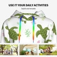 thumbnail image 4 of Sigee Cute Turtle for Women's Pullover Hoodie Sweatshirts Adult Casual Long Sleeve Sweatshirts ,Sizes S-2XL-X-Large, 4 of 7