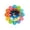 Colorful, variant on predolo Creative Wall Clock for Kids Educational Analog Learning Clock Silent Decorative Black